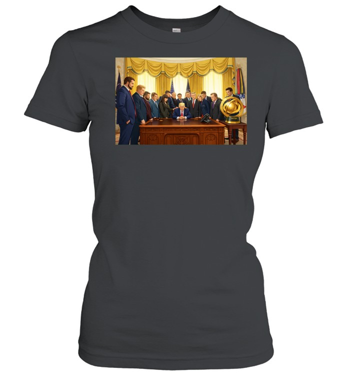 Trump Hosts Pastors for Oval Office Prayer Amid Iran Tensions anime Women T-Shirt