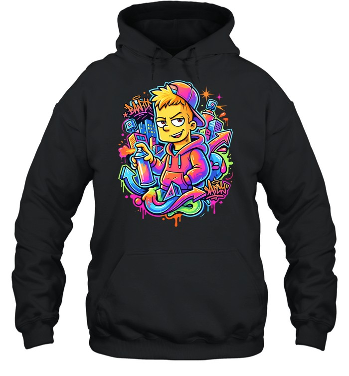 Urban Graffiti Streetwear Hip Hop Cartoon Hoodie