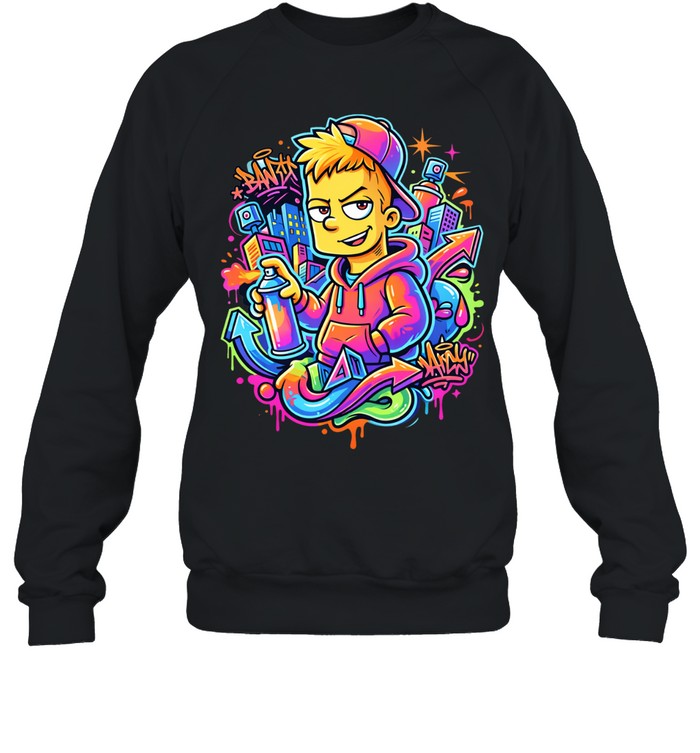 Urban Graffiti Streetwear Hip Hop Cartoon Sweatshirt