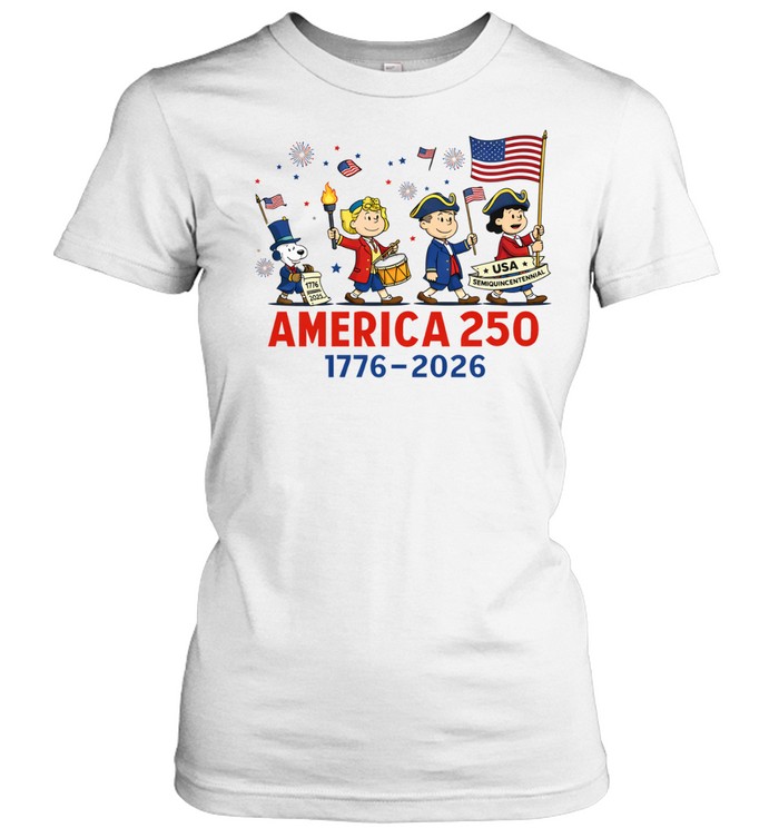 America 250 Patriotic Colonial Parade Independence Day 1776 2026 Celebration Graphic Women T-Shirt