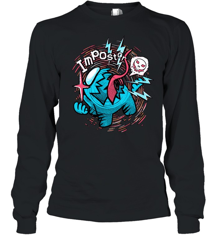 Among Us Impostor Beware Long Sleeve Tee