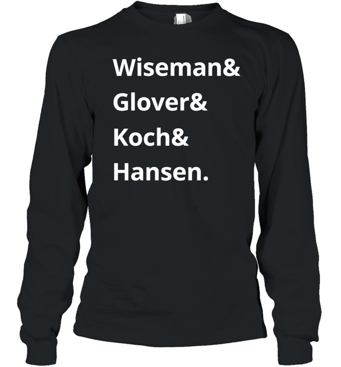 Artemis II Nasa Wiseman & Glover & Koch & Hansen Astronaut Names Long Sleeve Tee