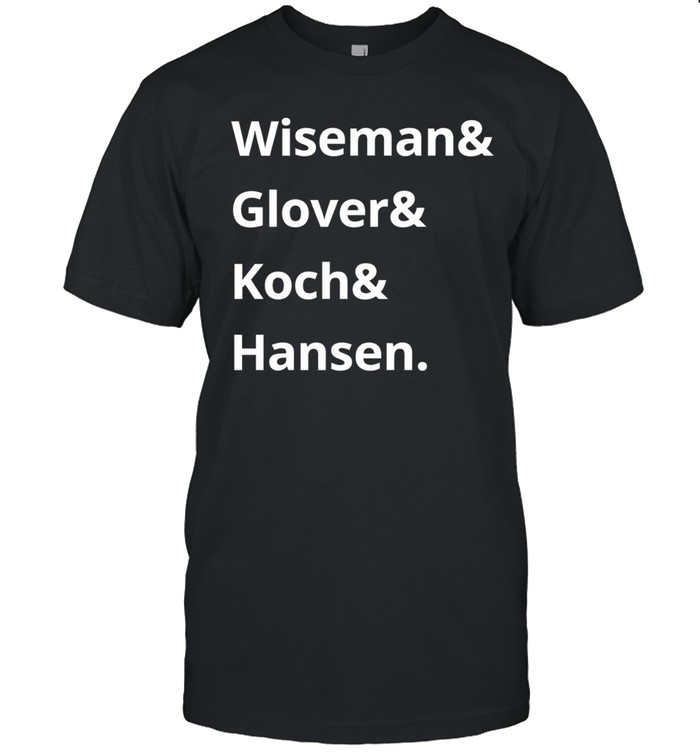 Artemis II Nasa Wiseman & Glover & Koch & Hansen Astronaut Names Unisex T-Shirt