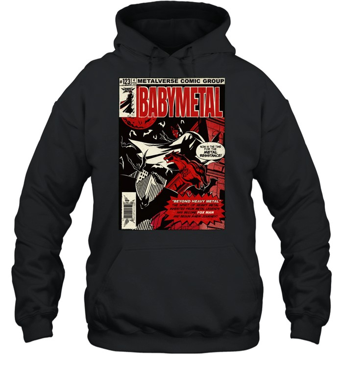 Babymetal Dead Pop Festival Japan 2026 Fox Man Batman Comic Hoodie