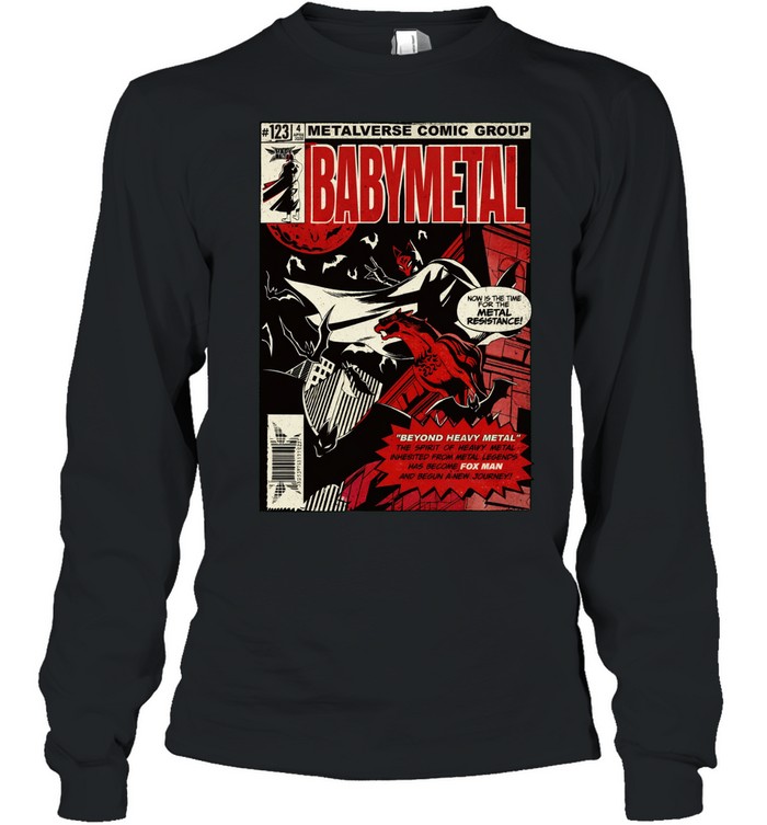 Babymetal Dead Pop Festival Japan 2026 Fox Man Batman Comic Long Sleeve Tee