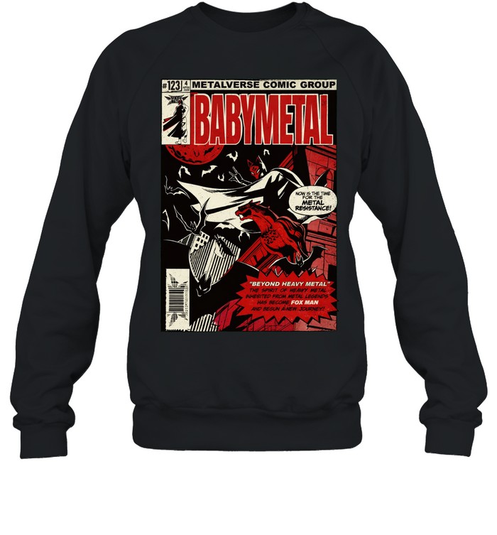 Babymetal Dead Pop Festival Japan 2026 Fox Man Batman Comic Sweatshirt