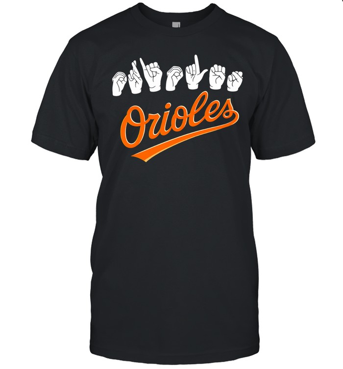 Baltimore Orioles hand signs Unisex T-Shirt