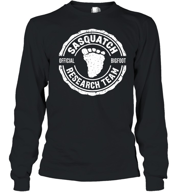 Bigfoot Sasquatch research team logo Long Sleeve Tee
