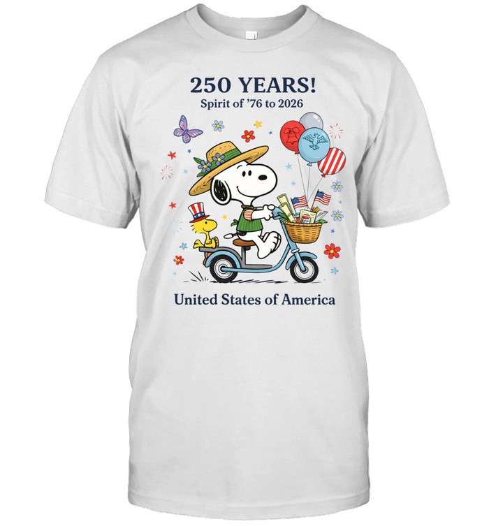 Cute Patriotic Beagle Spirit Of 76 To 2026 America 250 Years Freedom Celebration Unisex T-Shirt