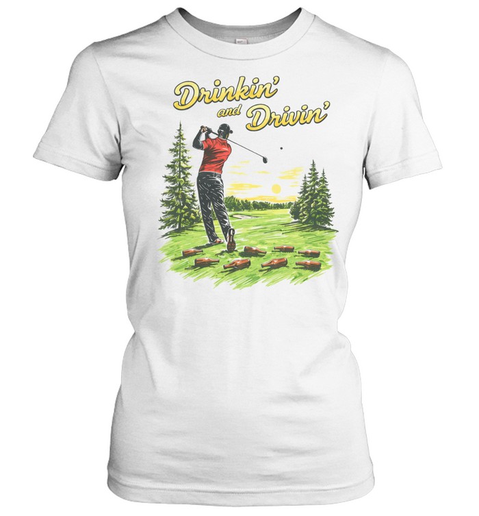 Drinkin’ And Drivin’ Golf Beers Women T-Shirt