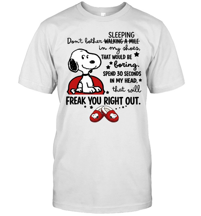 Home Is Where My Snoopy Slippers Are Unisex T-Shirt