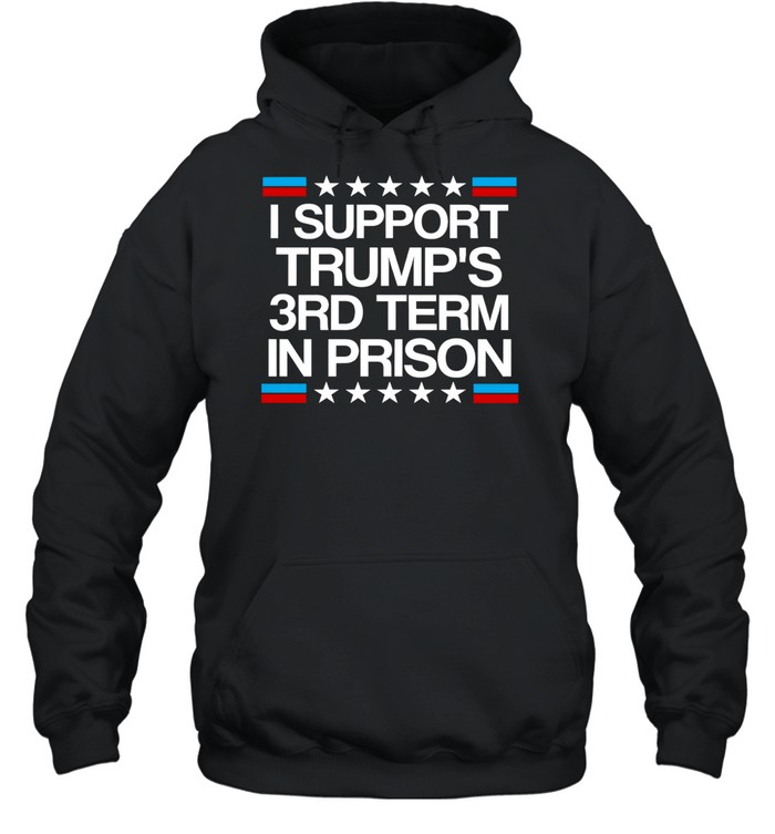 I support Trump’s 3rd term in prison Hoodie