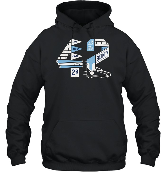 Jackie Robinson 311 MVP 1949 Brooklyn Accolades Hoodie