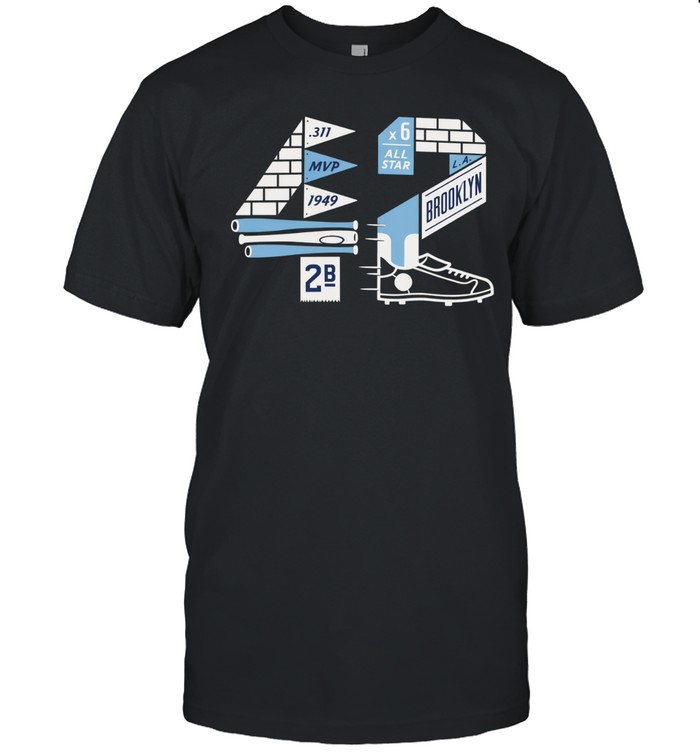 Jackie Robinson 311 MVP 1949 Brooklyn Accolades Unisex T-Shirt