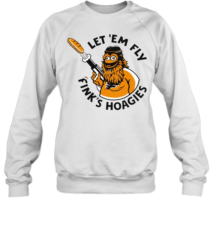 Let ’em fly fink’s hoagies Philadelphia Flyers Sweatshirt