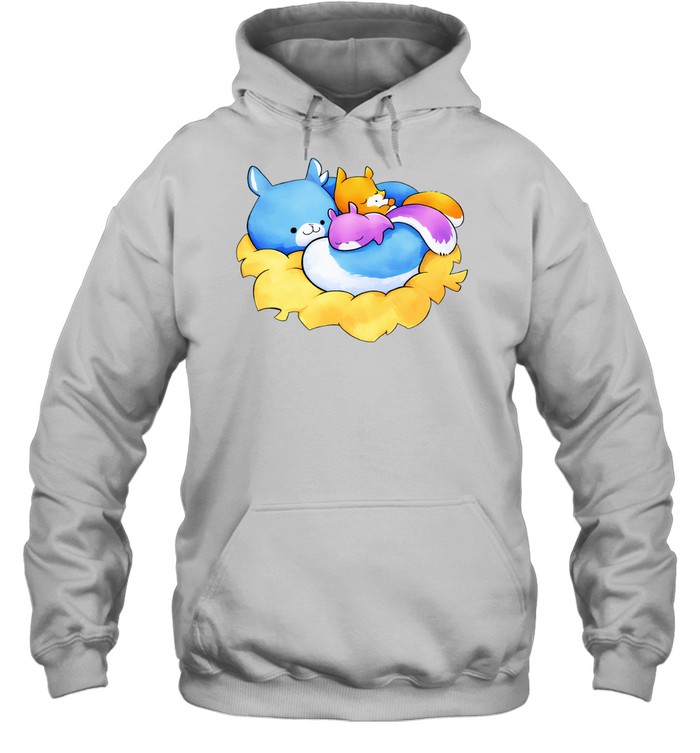Ma squirrel with kids relaxed Hoodie