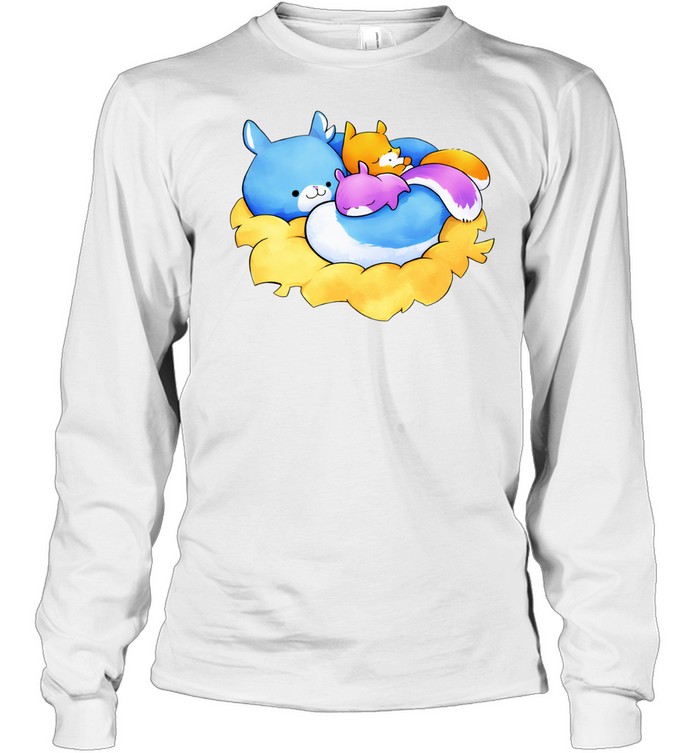 Ma squirrel with kids relaxed Long Sleeve Tee