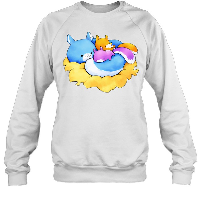 Ma squirrel with kids relaxed Sweatshirt