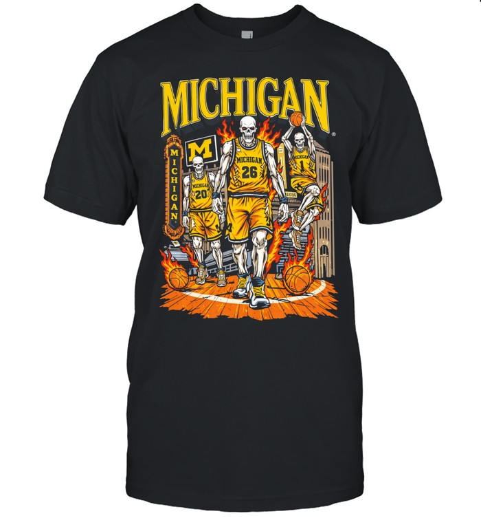 Michigan Wolverines x Sana Detroit Skelly Unisex T-Shirt
