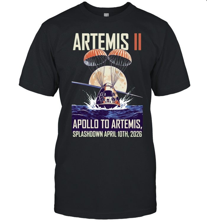 NASA Artemis II Astronauts Splashdown Unisex T-Shirt