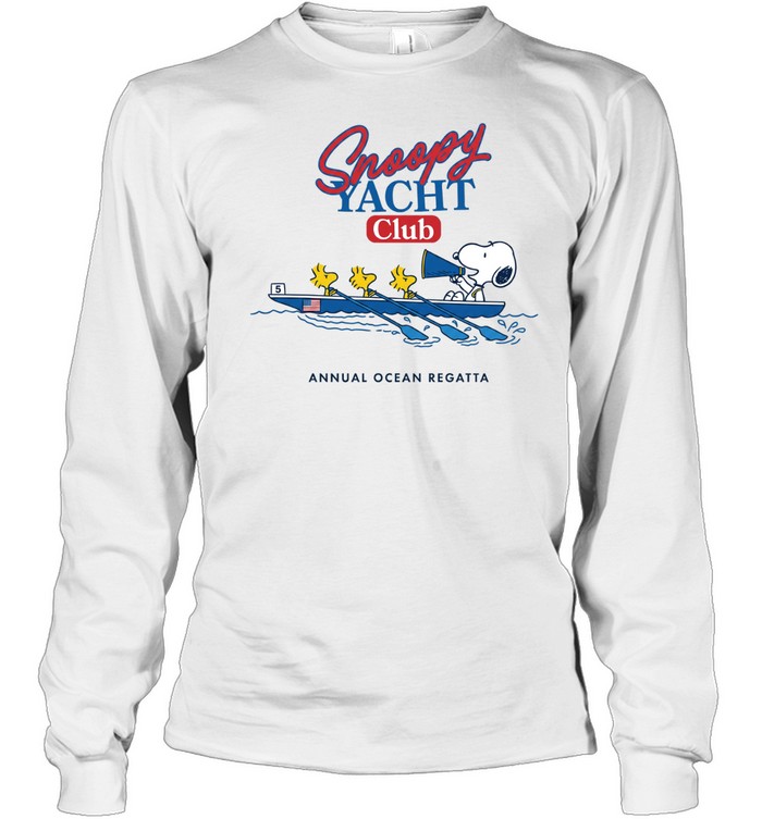 Peanuts Snoopy Yacht Club Annual Ocean Regatta Long Sleeve Tee