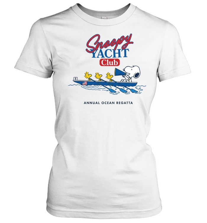 Peanuts Snoopy Yacht Club Annual Ocean Regatta Women T-Shirt