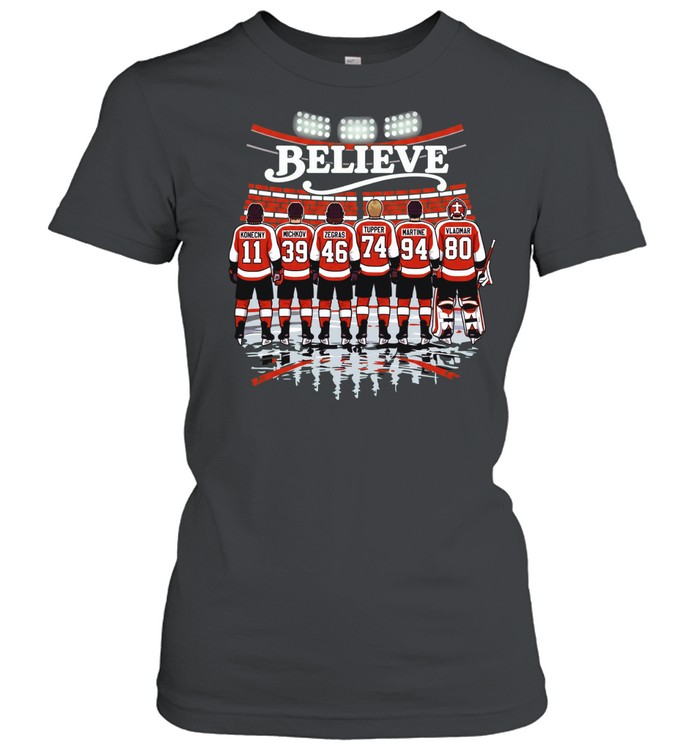 Philadelphia Flyers Hockey 2026 Playoffs Believe Women T-Shirt