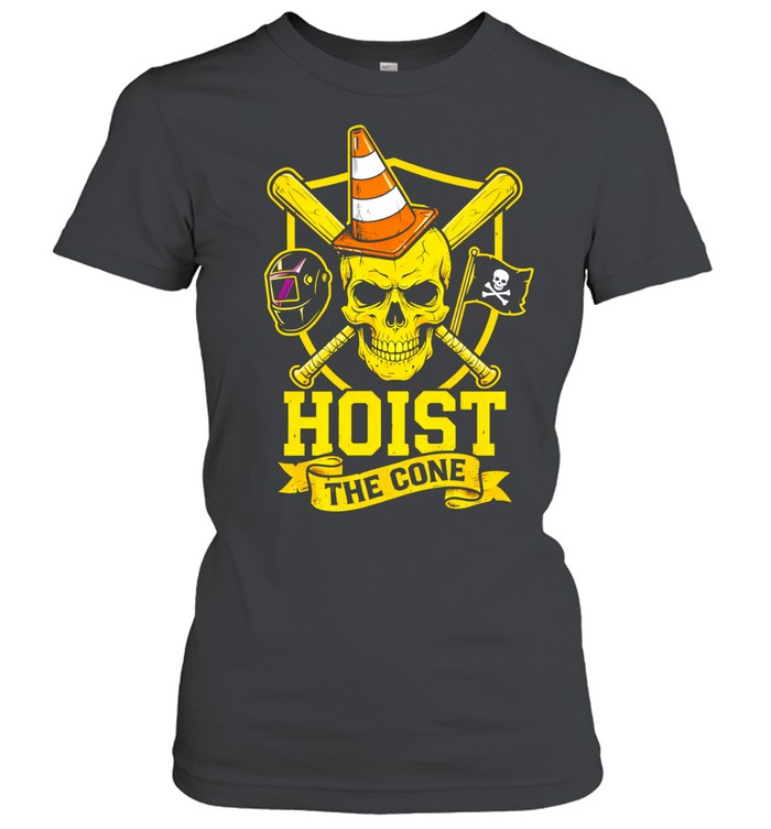 Pirates Hoist The Cone Funny Pirate Traffic Cone Women T-Shirt