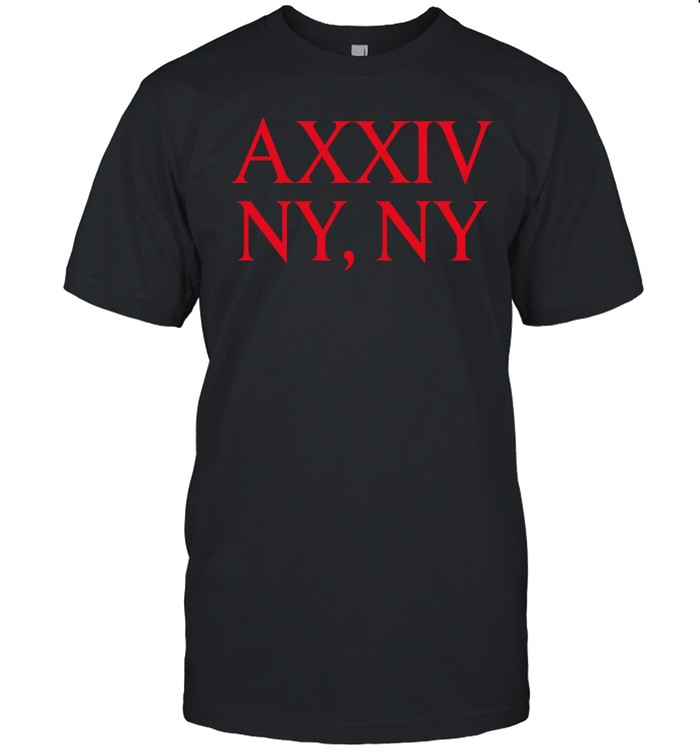 Roman Numerals AXXIV NY NY Unisex T-Shirt