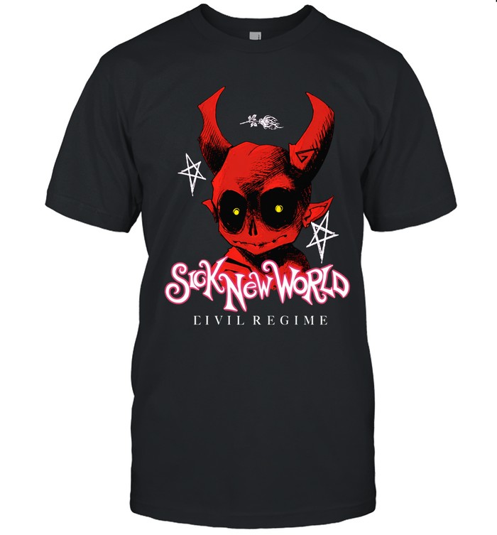 Sick New World 2026 Las Vegas Festival X Civil Regime On April 25 2026 Little Red Devil Face Unisex T-Shirt