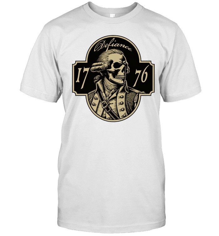 Skeletom George Washington Defiance 1776 retero Unisex T-Shirt