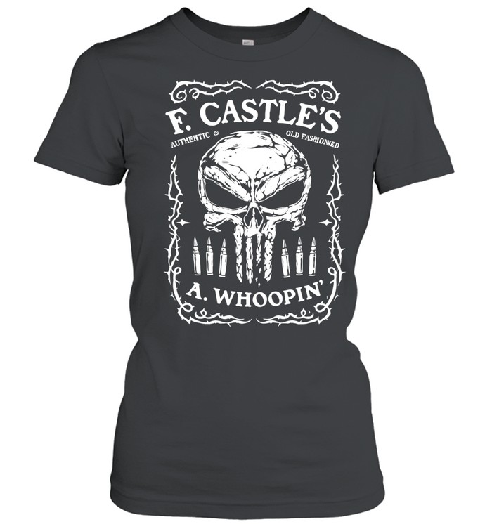 The Punisher Old Fashioned Whoopin Marvel comics skull Women T-Shirt