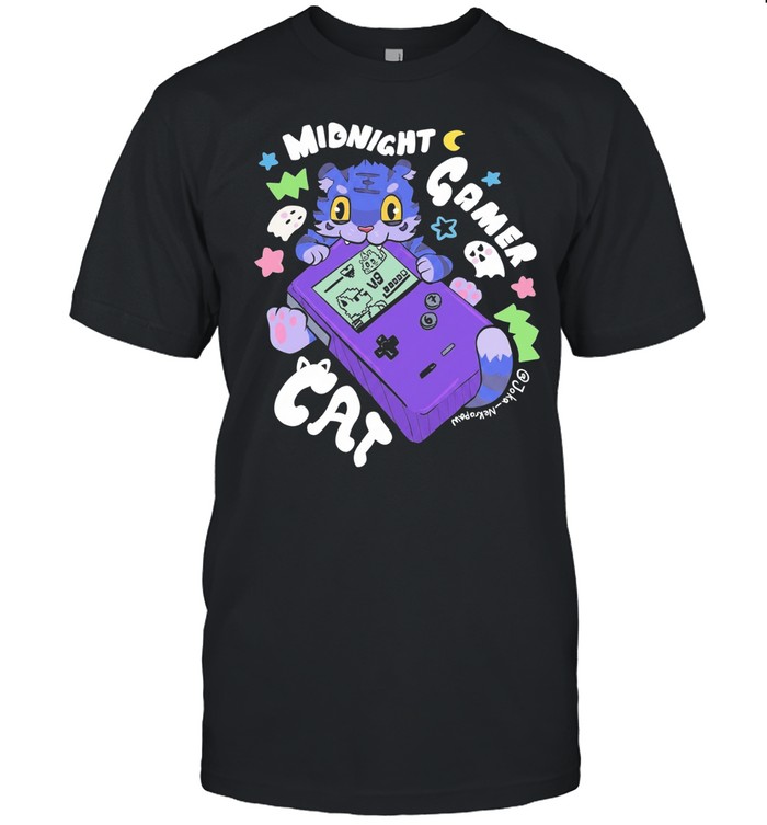 Tiger midnight gamer cat Unisex T-Shirt