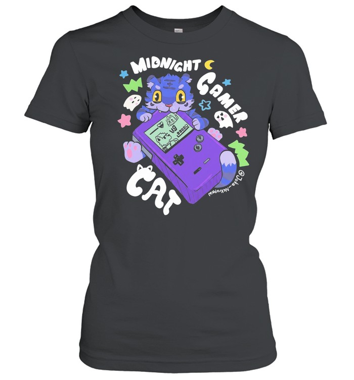 Tiger midnight gamer cat Women T-Shirt