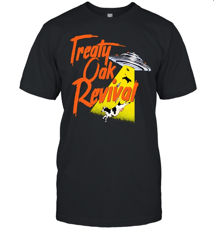 Treaty Oak Revival Abduction UFO Cow Unisex T-Shirt