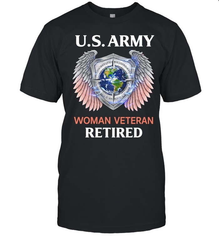 US Army Woman Veteran Retired Patriotic Military Pride Unisex T-Shirt
