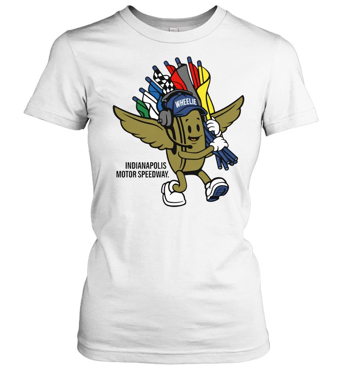 Wheelie Sticker United State of Indianapolis Motor Speedway Women T-Shirt