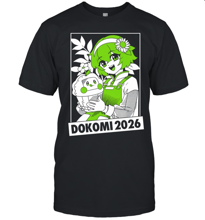 Zundamon holding a potted plant Dokomi 2026 Unisex T-Shirt