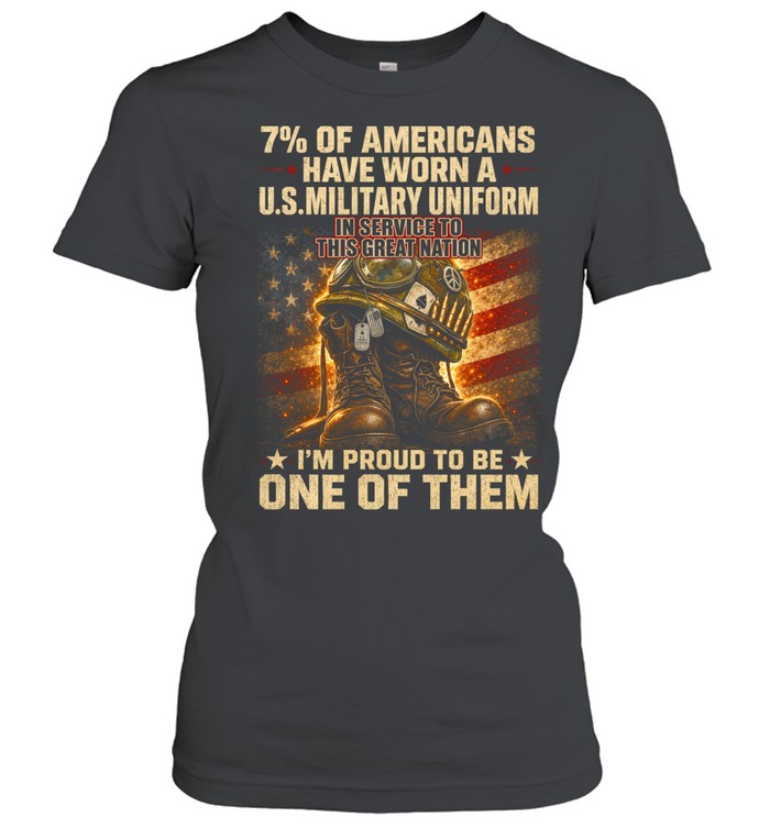7% Of Americans Have Worn A U.S. Military Uniform Women T-Shirt