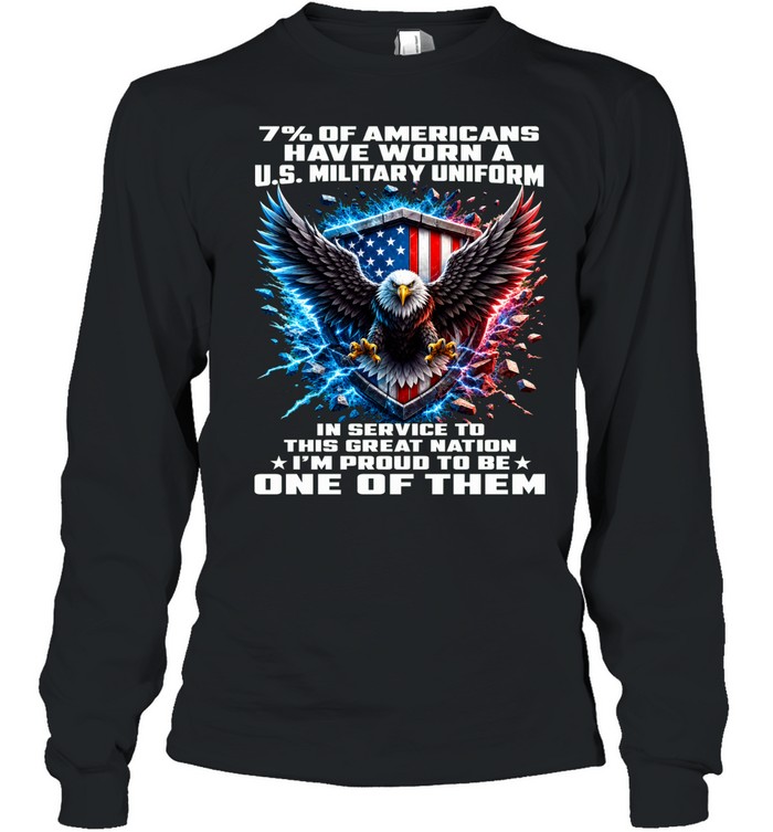 7% Of Americans Have Worn A U.S. Military Uniform Long Sleeve Tee