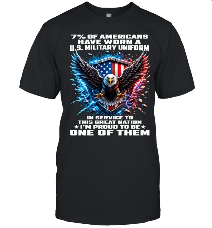 7% Of Americans Have Worn A U.S. Military Uniform Unisex T-Shirt