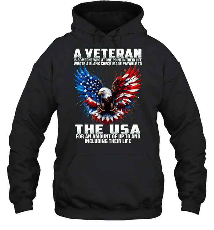 A Veteran Wrote A Blank Check Payable To The USA Hoodie