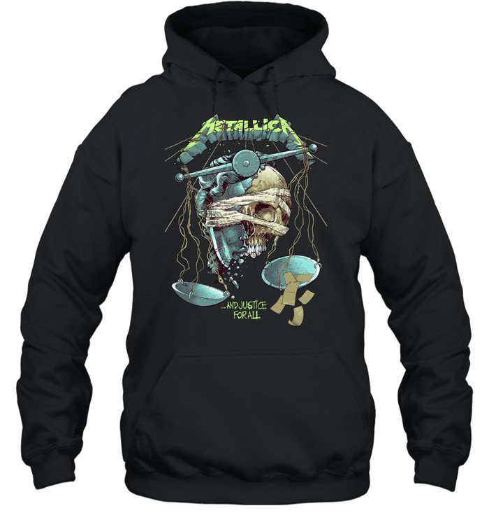 And Justice For All Skull Hoodie
