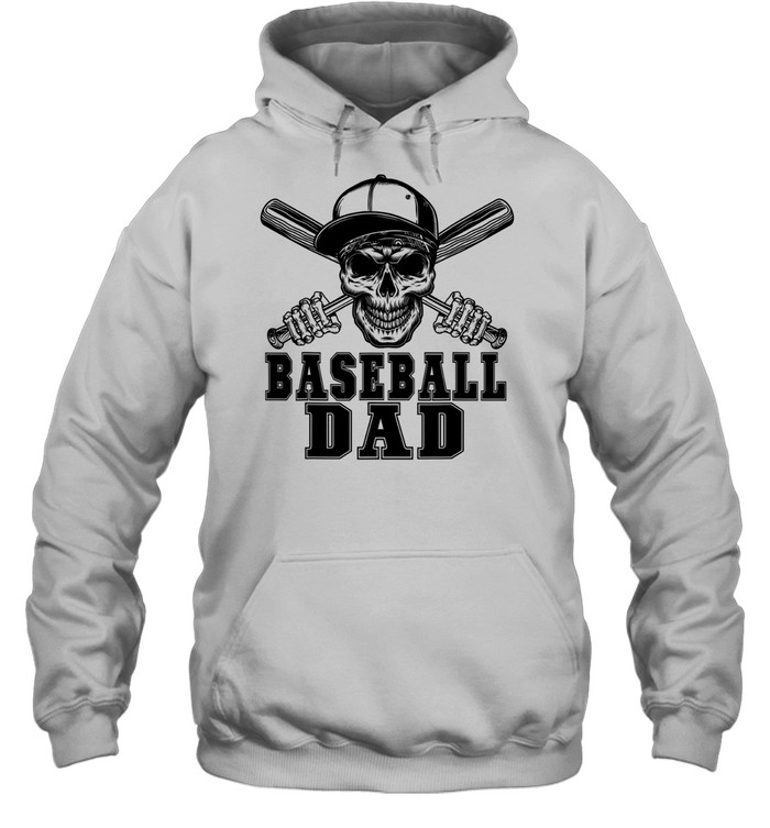 Baseball Dad Skull Hoodie