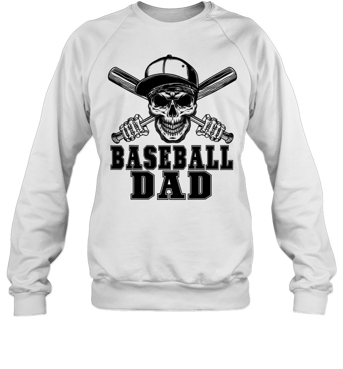 Baseball Dad Skull Sweatshirt