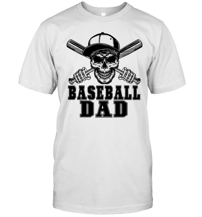 Baseball Dad Skull Unisex T-Shirt