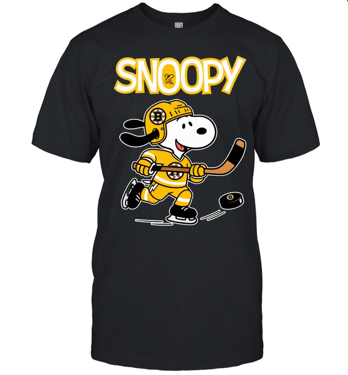 Boston Bruins x Peanuts Snoopy hockey Unisex T-Shirt