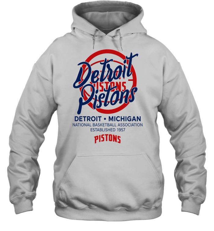 Detroit Pistons Stadium Essentials Wallscript Youth Hoodie