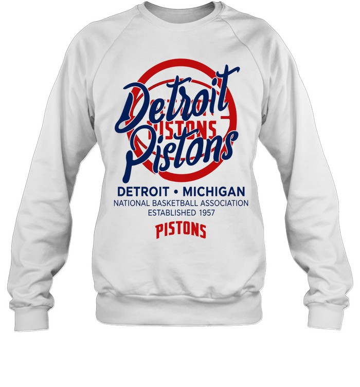 Detroit Pistons Stadium Essentials Wallscript Youth Sweatshirt