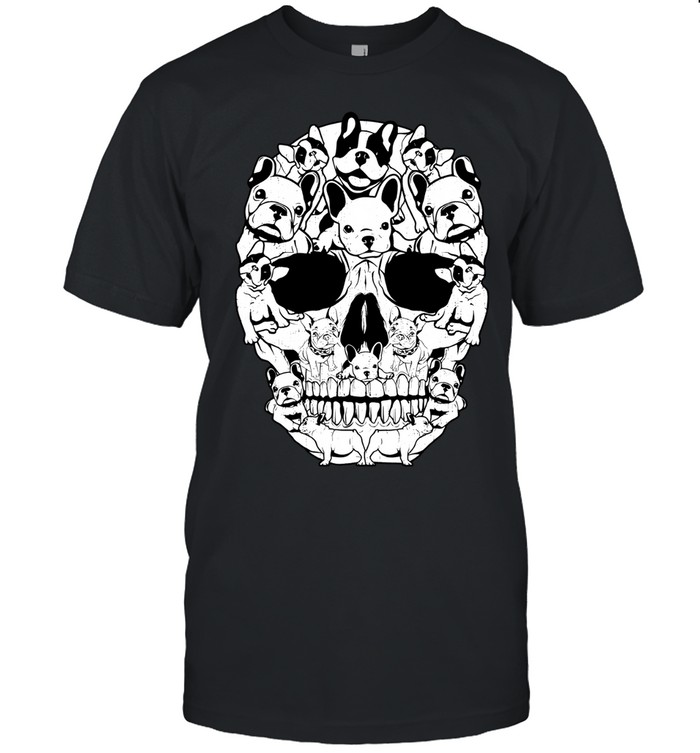 French Bulldog Dog Skull Halloween Costumes Gift Unisex T-Shirt
